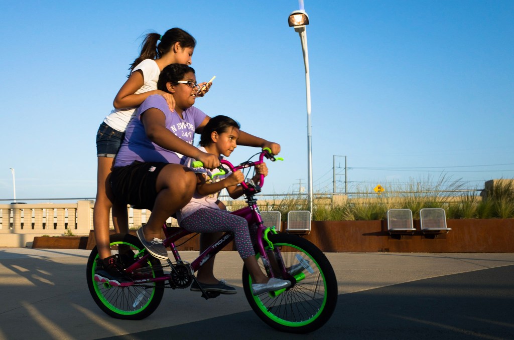 Friends on a&nbsp;bike